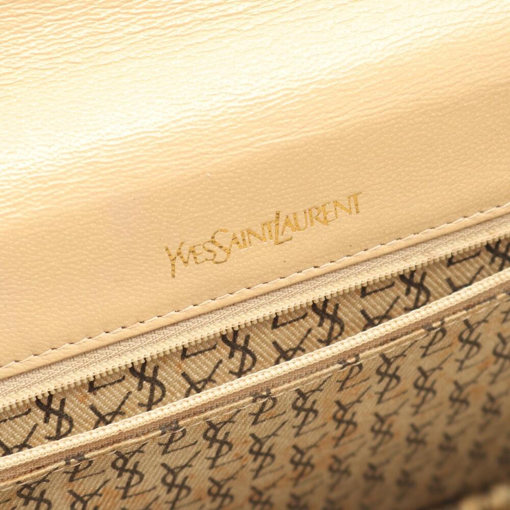 Saint Laurent Yves Cassandra Shoulder Bag Exotic Leather Beige - Picture 4 of 5